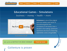 Tablet Screenshot of goventure.net
